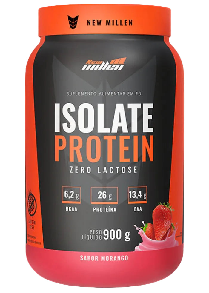 Whey Isolado Pote 900g - Morango