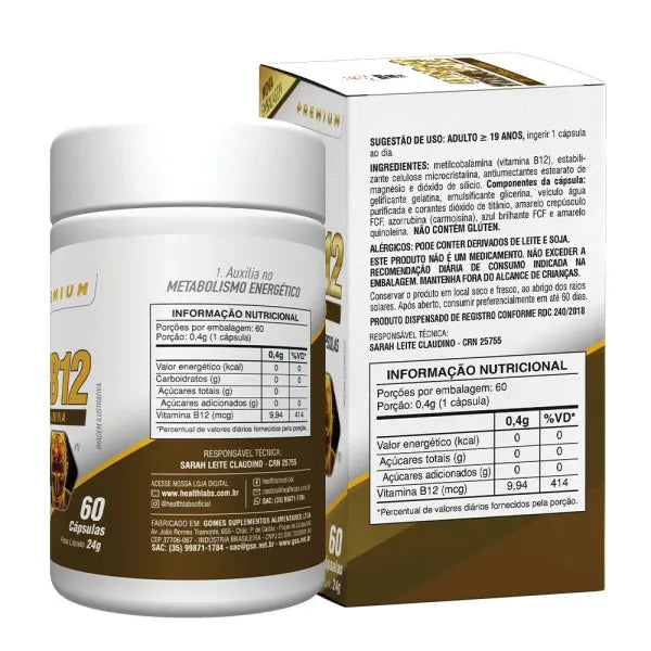 Vitamina B12 Ulltra 60 Caps