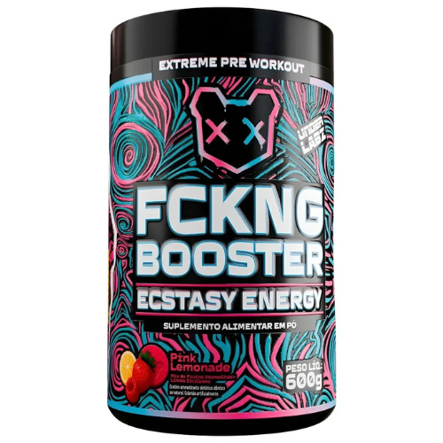 Pré treino FCKNG BOOSTER 600g - Sabor Pink Lemonade