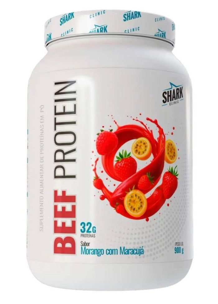 Whey Beef Protein 900g - Sabor Morango com Maracujá