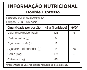 Vo2 Energy Gel C30 - Sabor Double Expresso c/ cafeína