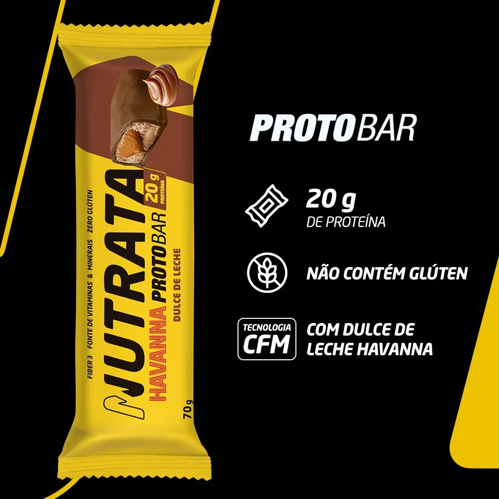 Barra de Proteína Havanna PROTOBAR - Sabor Doce de Leite