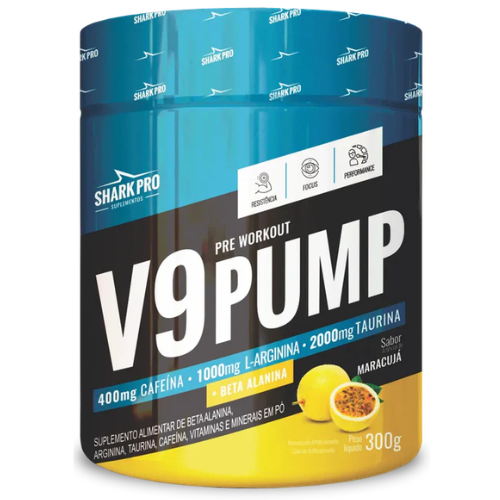 V9 PUMP Pré-treino 300g - Sabor Maracuja