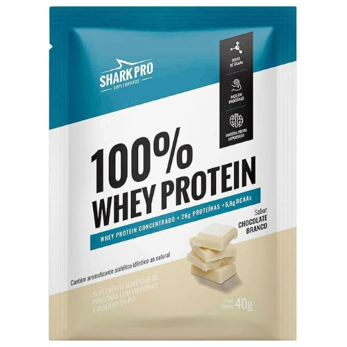 Whey dose 100% 40g  - Sabor Chocolate Branco