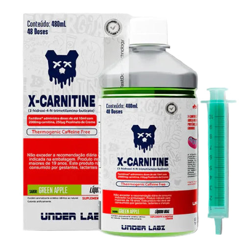 X-CARNITINE 480ml - Sabor Green Apple -