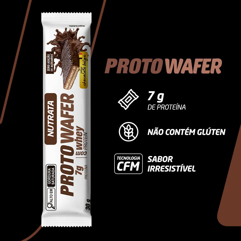 Wafer ProtoWafer - Sabor Chocolate Belga
