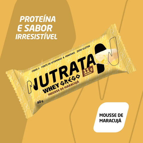 Barra de Proteína Grego Bar - Sabor Mousse de Maracuja