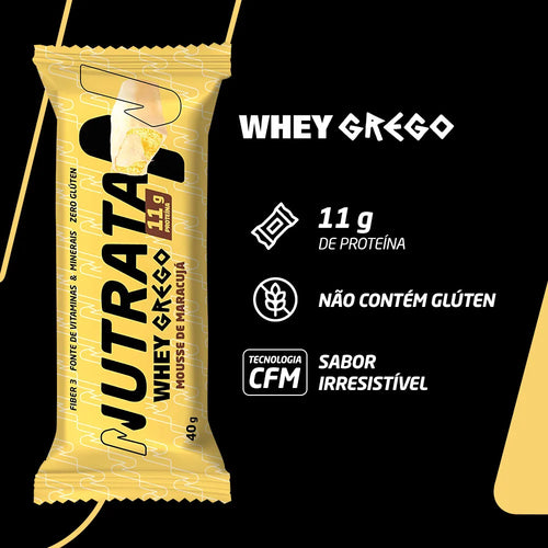 Barra de Proteína Grego Bar - Sabor Mousse de Maracuja