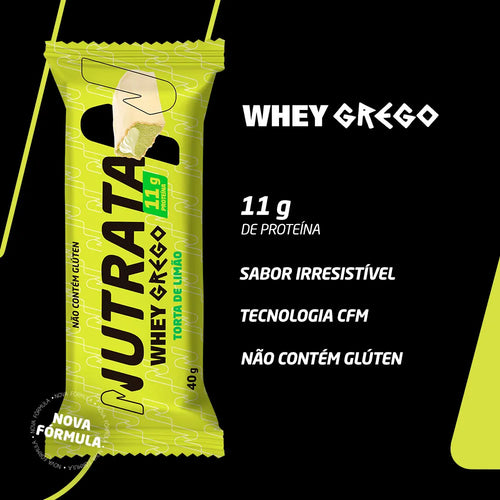 Barra de Proteína Grego Bar - Sabor Torta de Limão