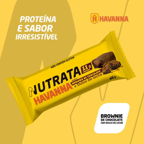 Barra de Proteína Havanna - Sabor Doce de Leite e Brownie de Chocolate