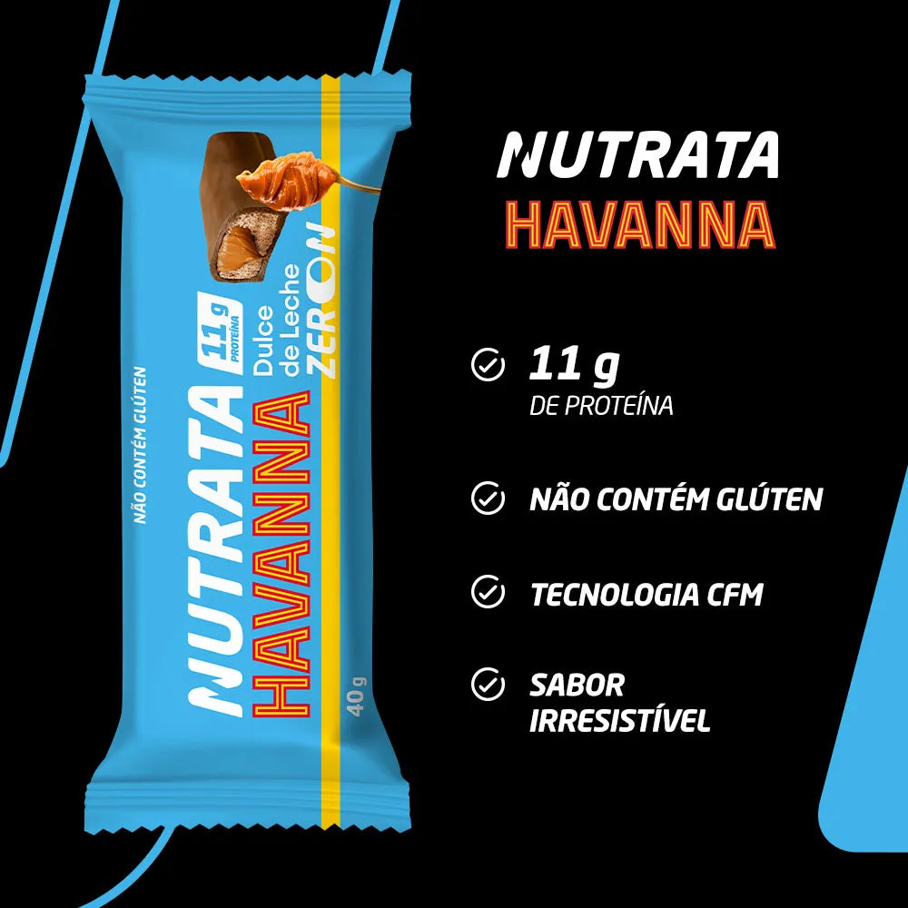 Barra de Proteína Havanna ZERO - Sabor Doce de Leite