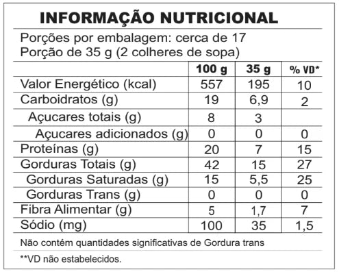 Pasta de Amendoim 600g - Sabor Chocolate ao Leite