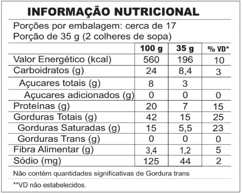 Pasta de Amendoim 600g - Sabor Chocolate Branco