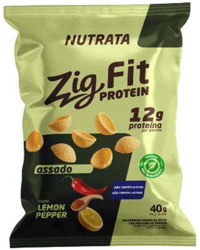 Salgadinho Proteico Zig Fit - Sabor Lemon Pepper