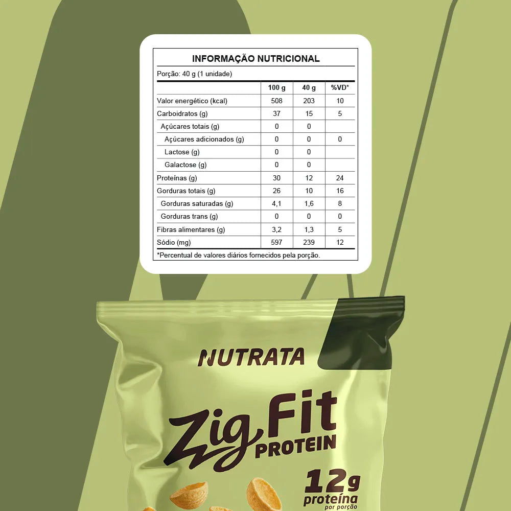 Salgadinho Proteico Zig Fit - Sabor Lemon Pepper