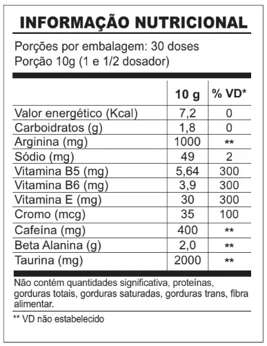 V9 PUMP Pré-treino 300g - Sabor Maracuja